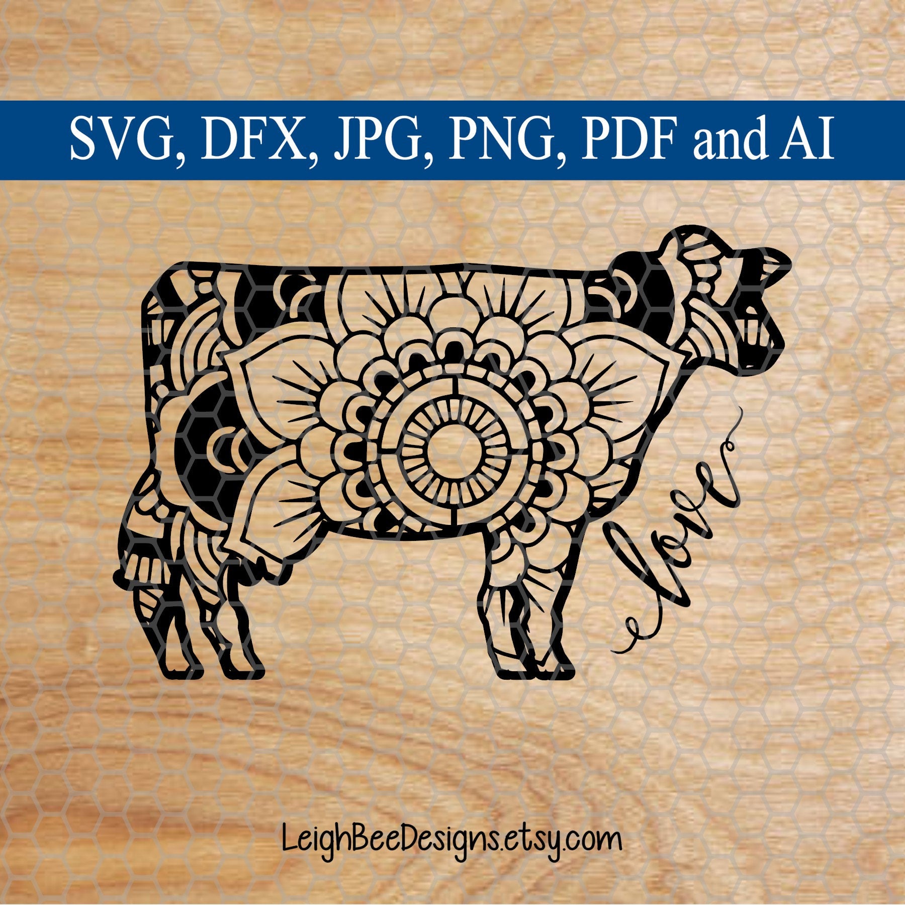 Download Cow Svg Cow Mandala Svg Mandala Farm Mandala Mandala Svg Etsy