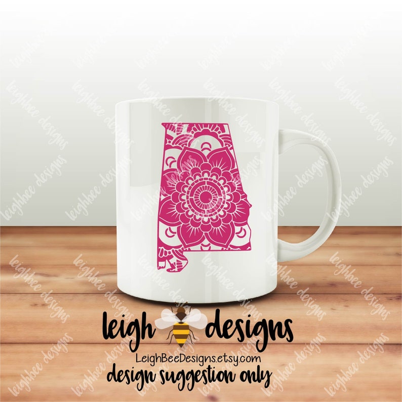 Download Clip Art Art Collectibles Cutting Files Mandala Svg Cut Files Alabama Mandala Svg Svg Cut File Svg File Svg Files State Svg Designs Svg Files For Circut Svg