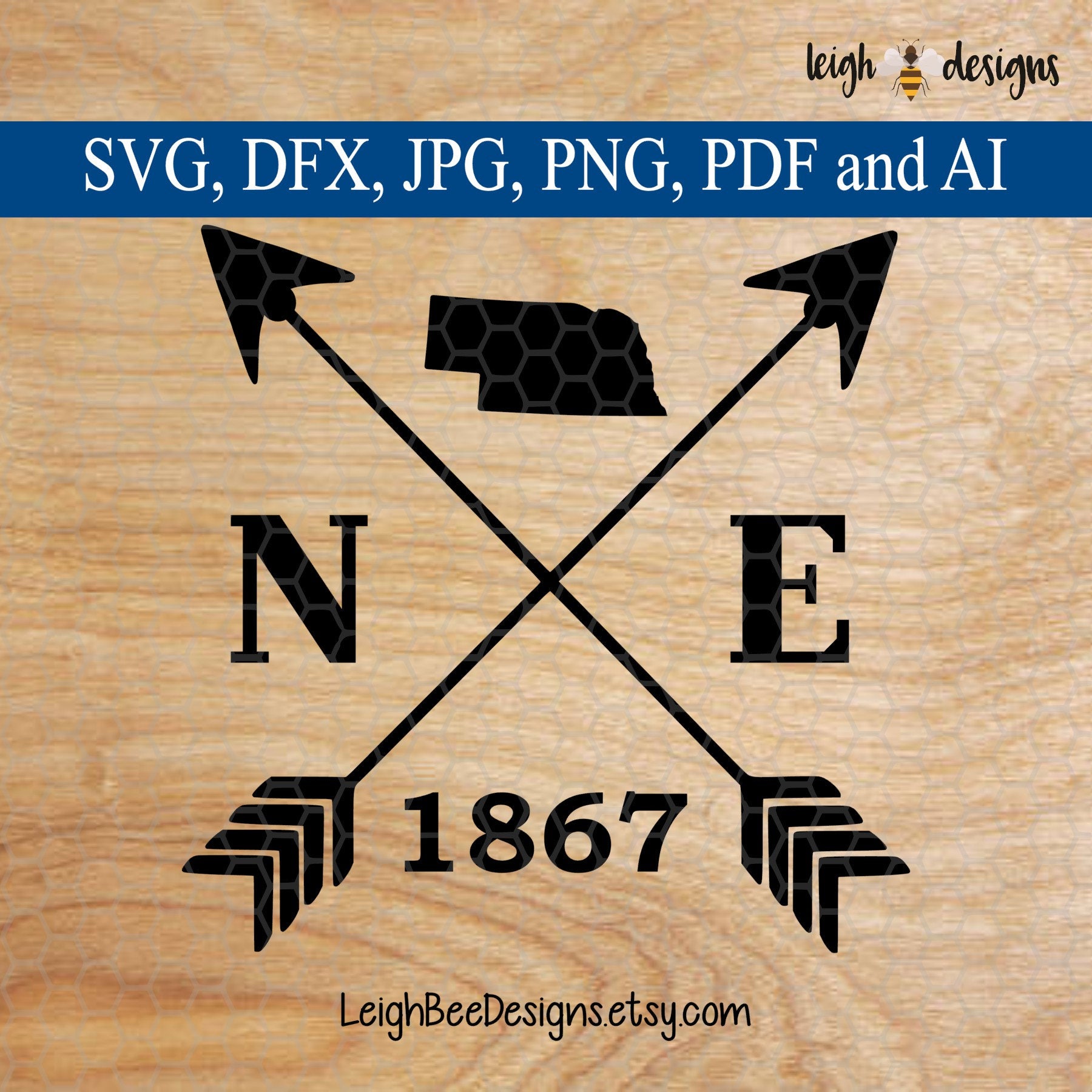 Download Nebraska SVG SVG svg File Arrow svg Arrow SVG Cross | Etsy