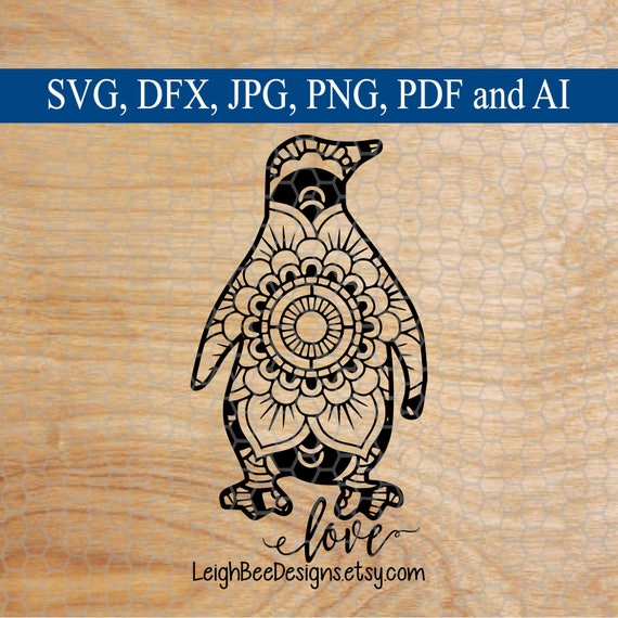 Download Penguin SVG Penguin Mandala svg Mandala Penguin Mandala | Etsy