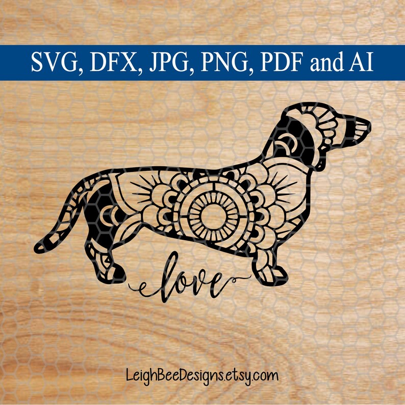 Download Dachshund Mandala Cut File Clip Art Art Collectibles Investmentcable Com
