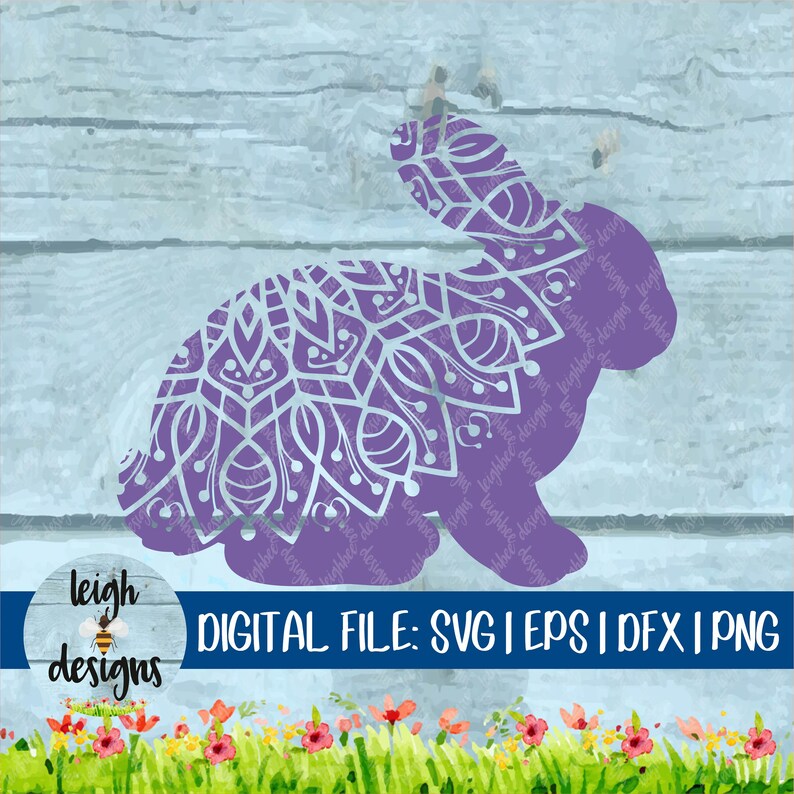 Download Rabbit Mandala SVG Rabbit Mandala DFX EPS Cut File | Etsy