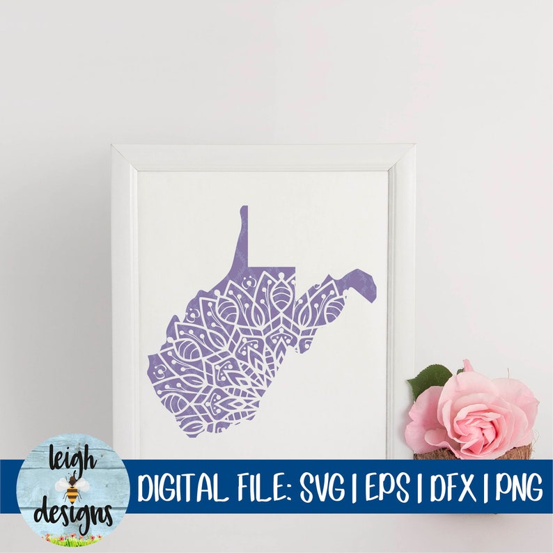 Download Eps Cut File West Virginia Dfx West Virginia Mandala Svg Clip Art Art Collectibles Vadel Com