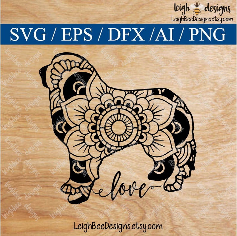 Download Art Collectibles Clip Art Cutting Files Great Pyrenees Mandala Svg Commercial Use Svg Mandala Svg Cut File Mandala Dog Svg Dog Mandala Great Pyrenees Svg