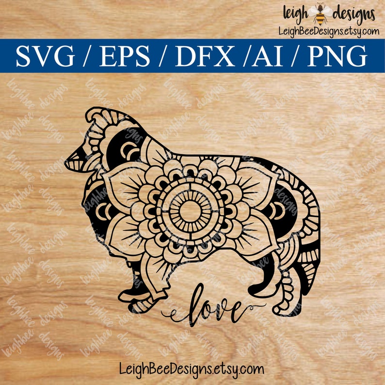 Download Cutting Files Cut File Mandala Svg Shetland Sheepdog Mandala Svg Commercial Use Svg Svg Mandala Sheltie Svg Mandala Animal Svg Clip Art Art Collectibles