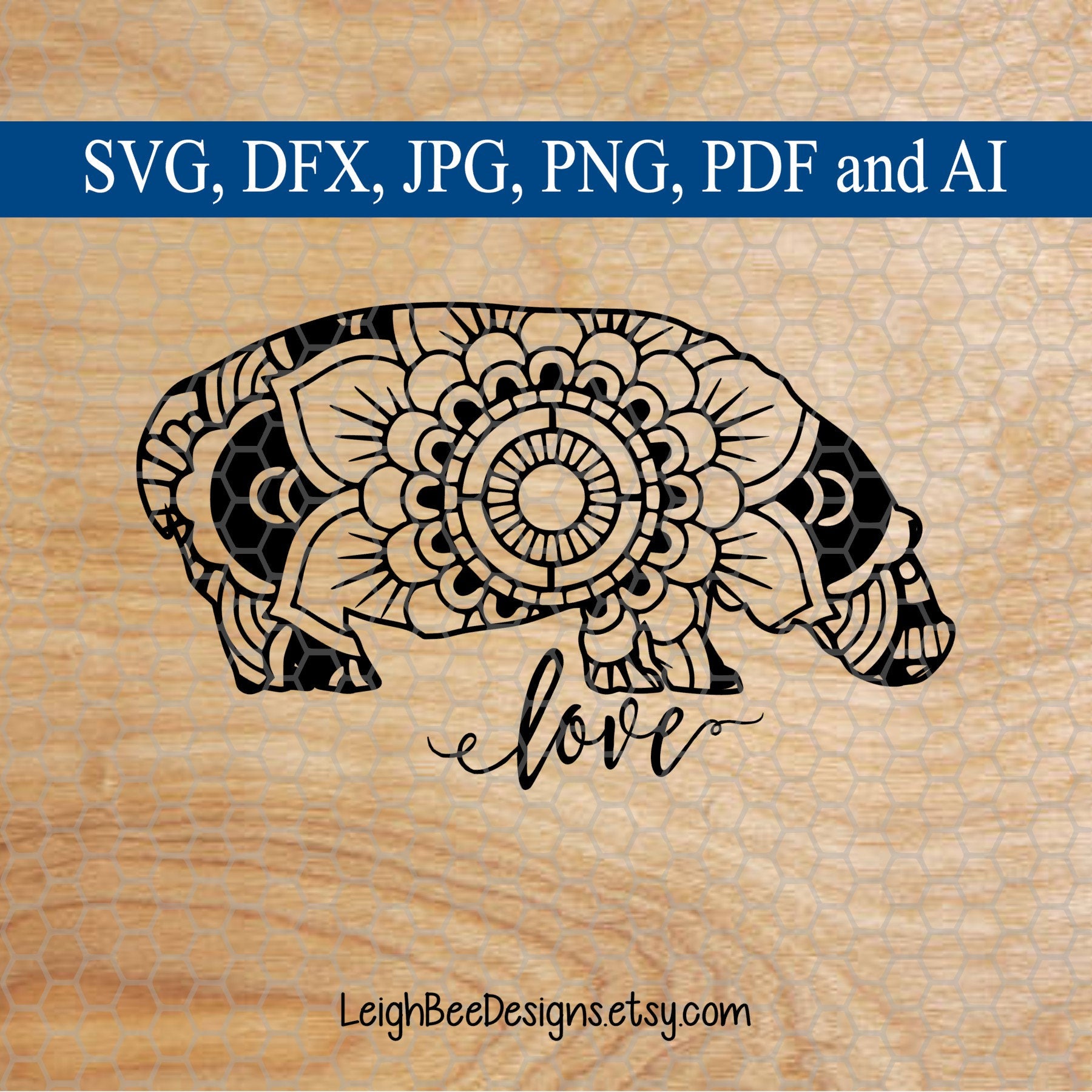 Download Hippo Svg Hippo Mandala Svg Mandala Svg Mandala Mandala Etsy