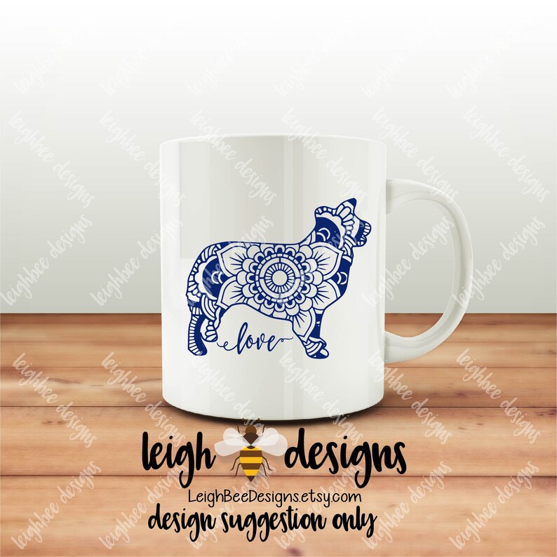 Download Border Collie SVG Border Collie Mandala svg Mandala Dog | Etsy