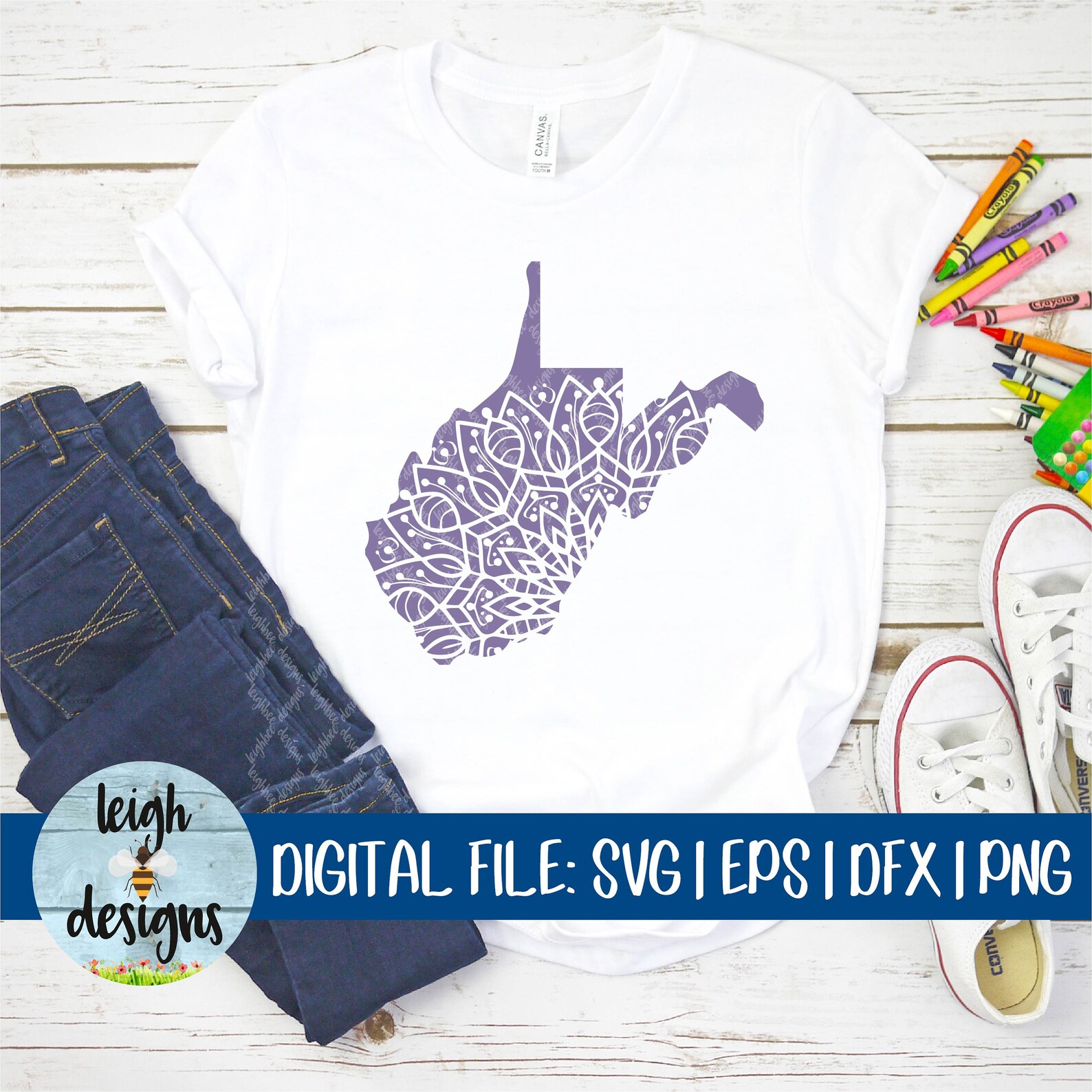 Download West Virginia Mandala SVG West Virginia DFX EPS Cut File ...