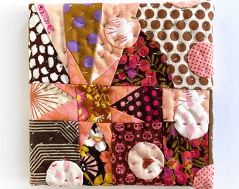 Stretched mini quilt no. 1