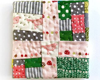 Stretched mini quilt no. 4