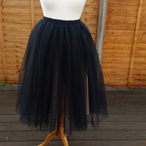 THE SWAN LADY Tea Length Tulle Skirt/ Tutu Skirt