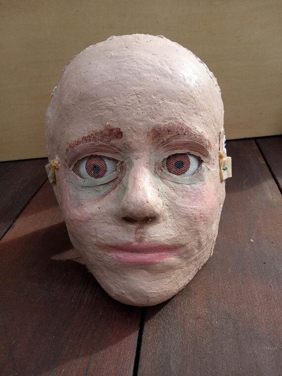 Bunraku Puppet Mask With Working Eys Etsy