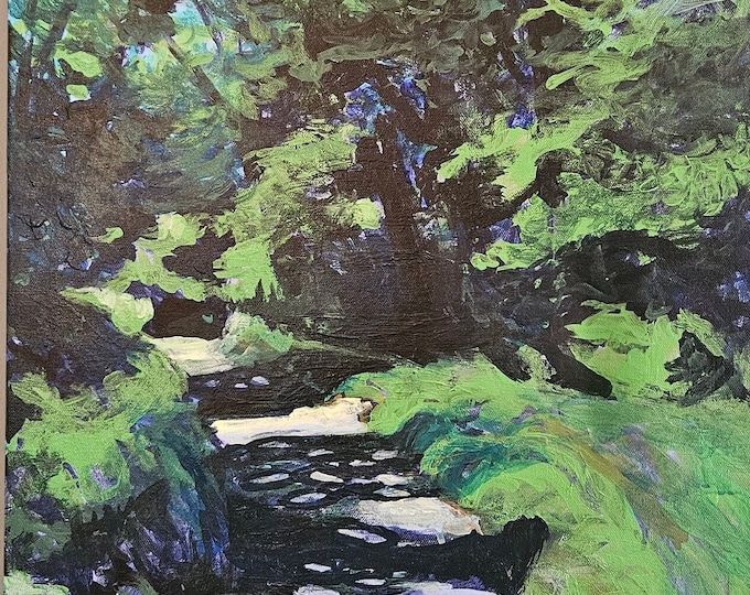 Acrylic landscape painting on canvas