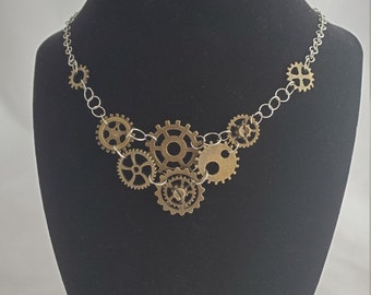 Steampunk Gear Necklace