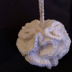 cotton loofa, handmade loofa, machine washable loofa, eco friendly loofa, eco friendly bath products