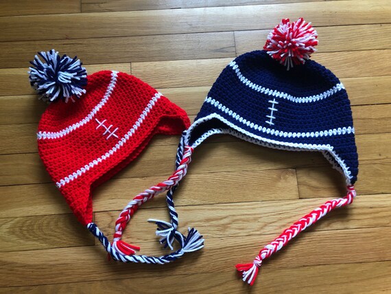 white patriots winter hat