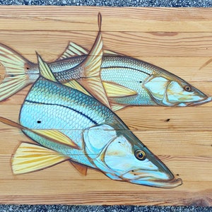 Snook painting giclee canvas print