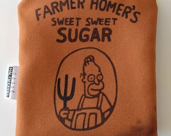 Die Homer Simpson Wiederverwendbare Snack-Tasche - Homer Homer's Sweet Sweet Sugar - Umweltfreundliche Tasche Geek Geschenk
