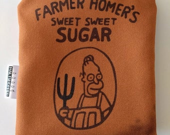 Die Homer Simpson Wiederverwendbare Snack-Tasche - Homer Homer's Sweet Sweet Sugar - Umweltfreundliche Tasche Geek Geschenk