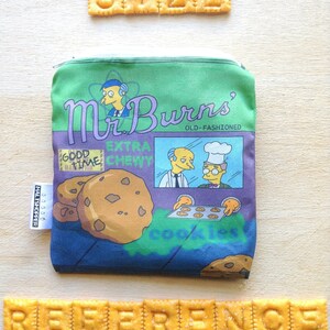 The Simpsons Reusable Snack Bag Mr. Burns Cookies Eco-Friendly Bag Geek Gift image 2