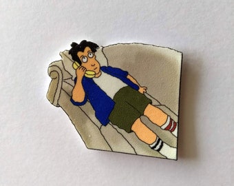 Dr. Katz Pin or Magnet - Ben on the Phone
