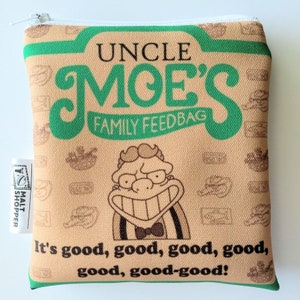 The Simpsons Reusable Snack Bag Zipper Pouch - Uncle Moe&#39;s Family Feedbag