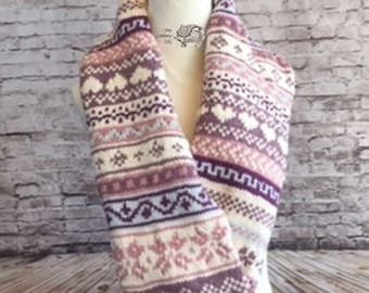 Fair Isle Cowl - PDF KNITTING PATTERN