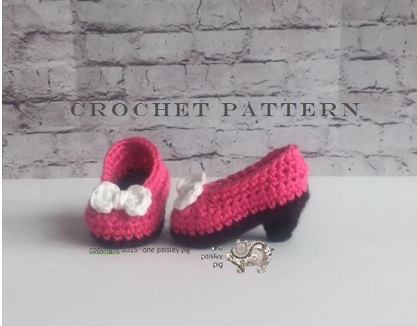 Pint Size Pumps / Baby High Heels Baby Booties PDF CROCHET Etsy España