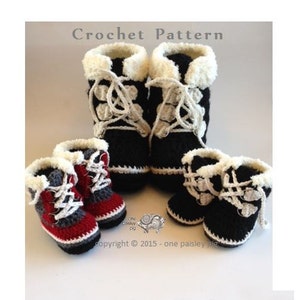 All Sizes -  Expedition Winter Boots - PDF CROCHET PATTERN