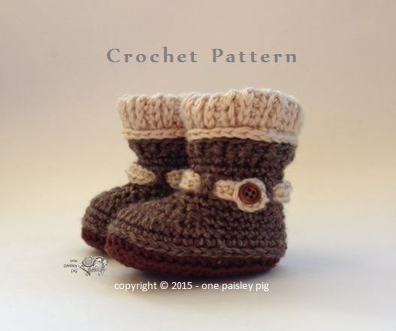 Woodland Woolies Baby Booties PDF CROCHET PATTERN image 4