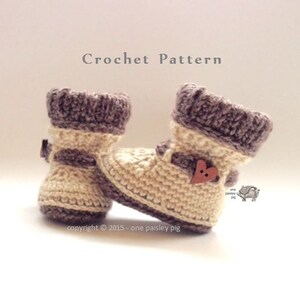 Woodland Woolies Baby Booties PDF CROCHET PATTERN - Etsy