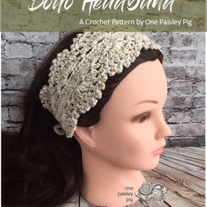 Boho Crochet Headband Pattern Instant Download PDF CROCHET PATTERN image 3
