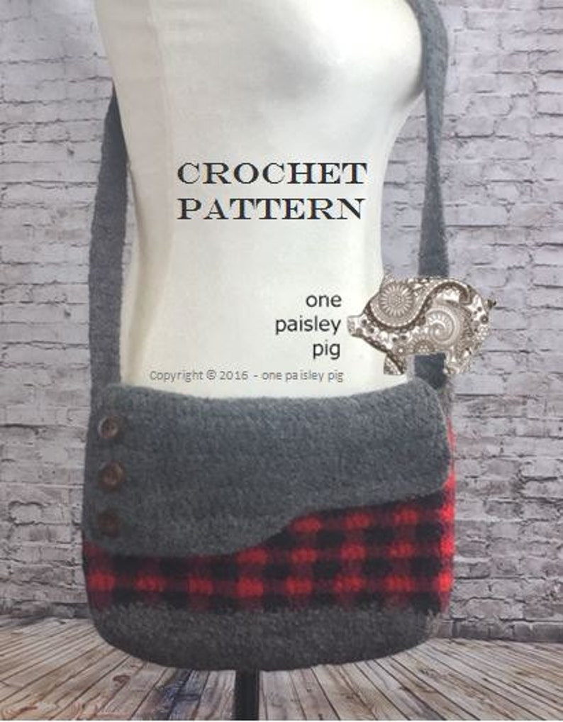 Aspen Messenger Bag Instant Download PDF CROCHET PATTERN image 4