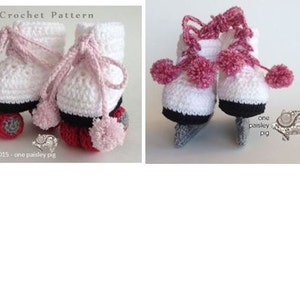 Roller Skate & Ice Skate Baby Booties - 2 PDF CROCHET PATTERNS