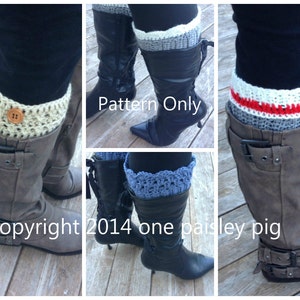 Boot Cuff Collection (4 Patterns) - PDF CROCHET PATTERNS