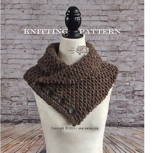 Provincial &quot;No Purl&quot; Cowl - PDF KNITTING PATTERN