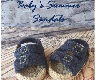 PDF CROCHET PATTERN - Summer Baby Sandals