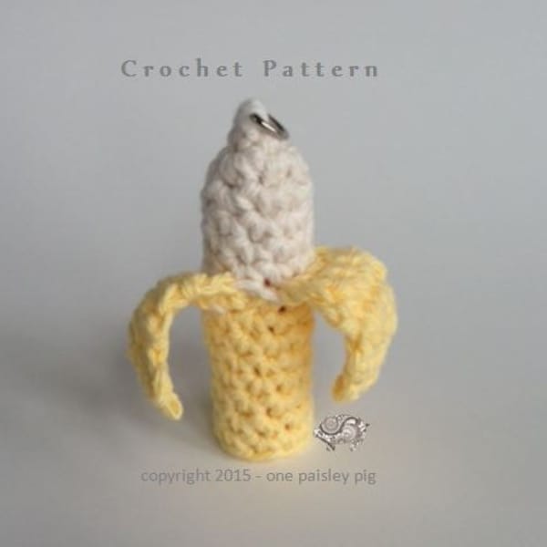 Banana Lip Balm Holder - Instant Download CROCHET PATTERN