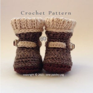 Woodland Woolies Baby Booties PDF CROCHET PATTERN image 5