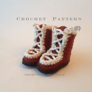 Mountain Mukluks Baby Booties - PDF CROCHET PATTERN