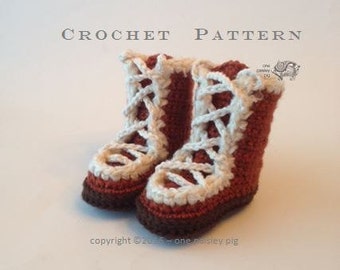 Mountain Mukluks Baby Booties - PDF CROCHET PATTERN