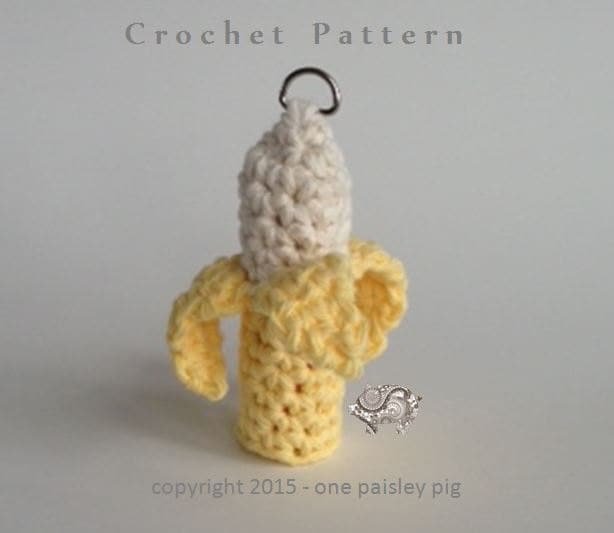 40 Banana Crochet Patterns: Play Food, Amigurumi, Pouches, and More 36 Banana Lip Balm Holder