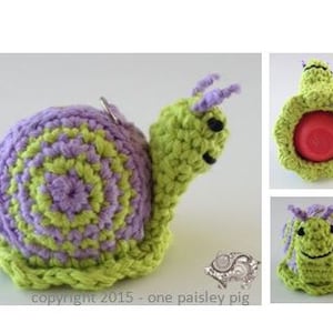 Snail eos Lip Balm Holder - PDF CROCHET PATTERN