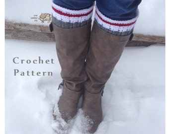 Work Sock Boot Cuffs (Advanced Version) - PDF CROCHET PATTERN