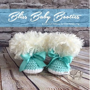 Bliss Baby Booties - PDF CROCHET PATTERN