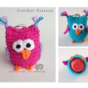 Owl eos Lip Balm Holder - PDF CROCHET PATTERN