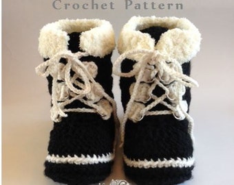 Adult Sizes -  Expedition Winter Boots - PDF CROCHET PATTERN