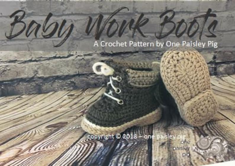 Baby Work Boots PDF CROCHET PATTERN Etsy UK