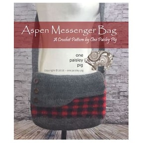 Aspen Messenger Bag Instant Download PDF CROCHET PATTERN image 1