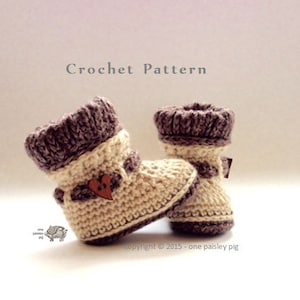 Woodland Woolies Baby Booties - PDF CROCHET PATTERN